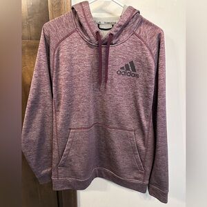 Adidas Men’s Burgundy Climawarm Team Issue Pullover Hoodie | Size Large